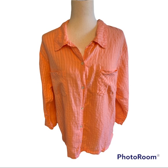 fresh produce Tops - Fresh Produce Light Orange Blouse